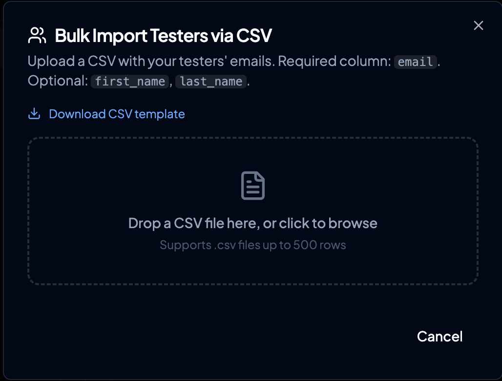 CSV Import