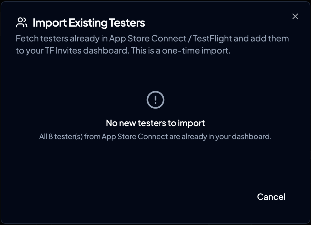 Import from App Store Connect